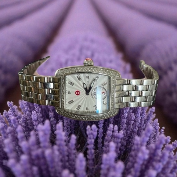 MICHELLE Silver Diamond Watch - Picture 1 of 7